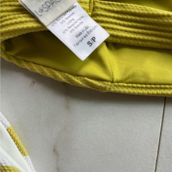 Nwt l*space jess top marigold yellow cabana bottom bitsy citrus foral set - Picture 3 of 6